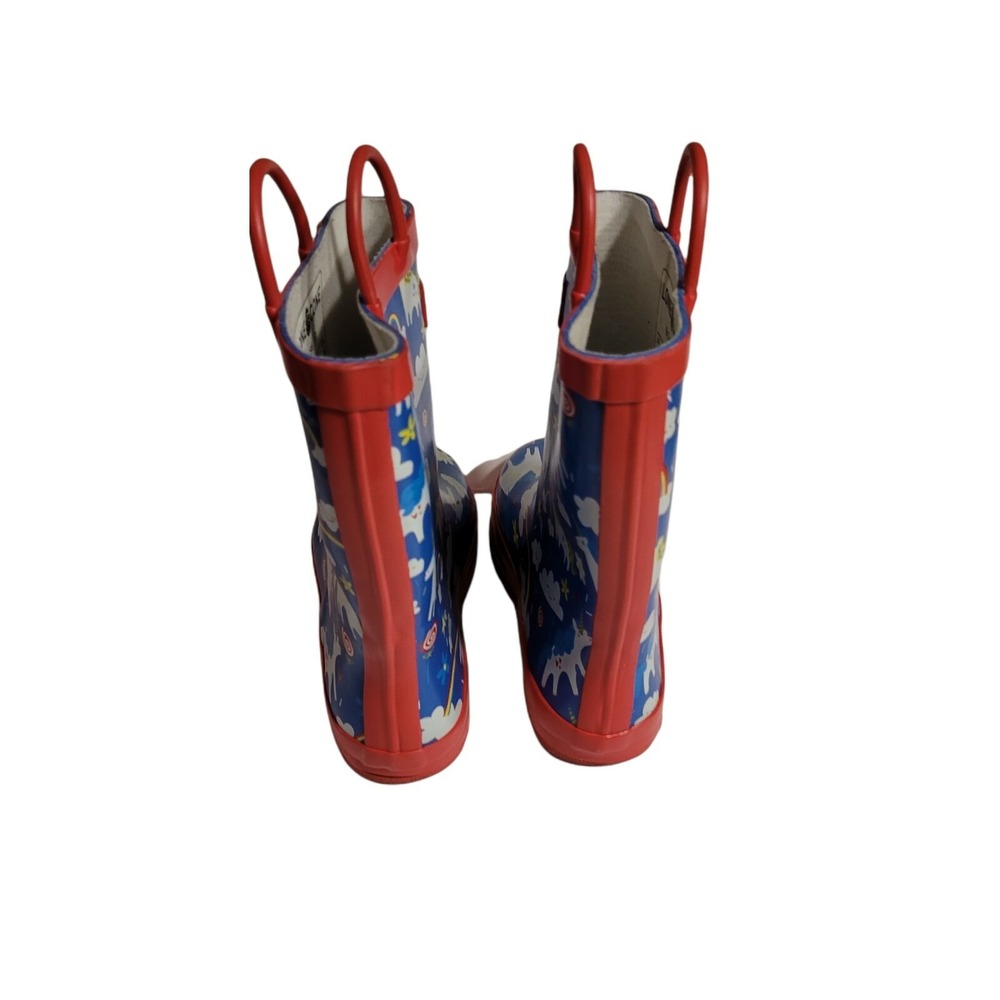 Lone Cone Rain Boots Kids Lone Cone Kids Size 1 Unicorn Multicolor Red Blue - Picture 3 of 6